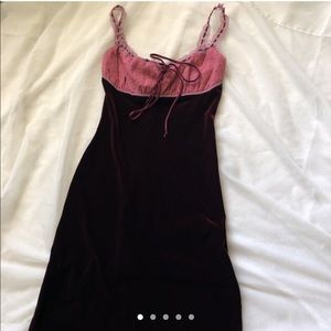 ISO BETSEY JOHNSON VELVET MAXI DRESS